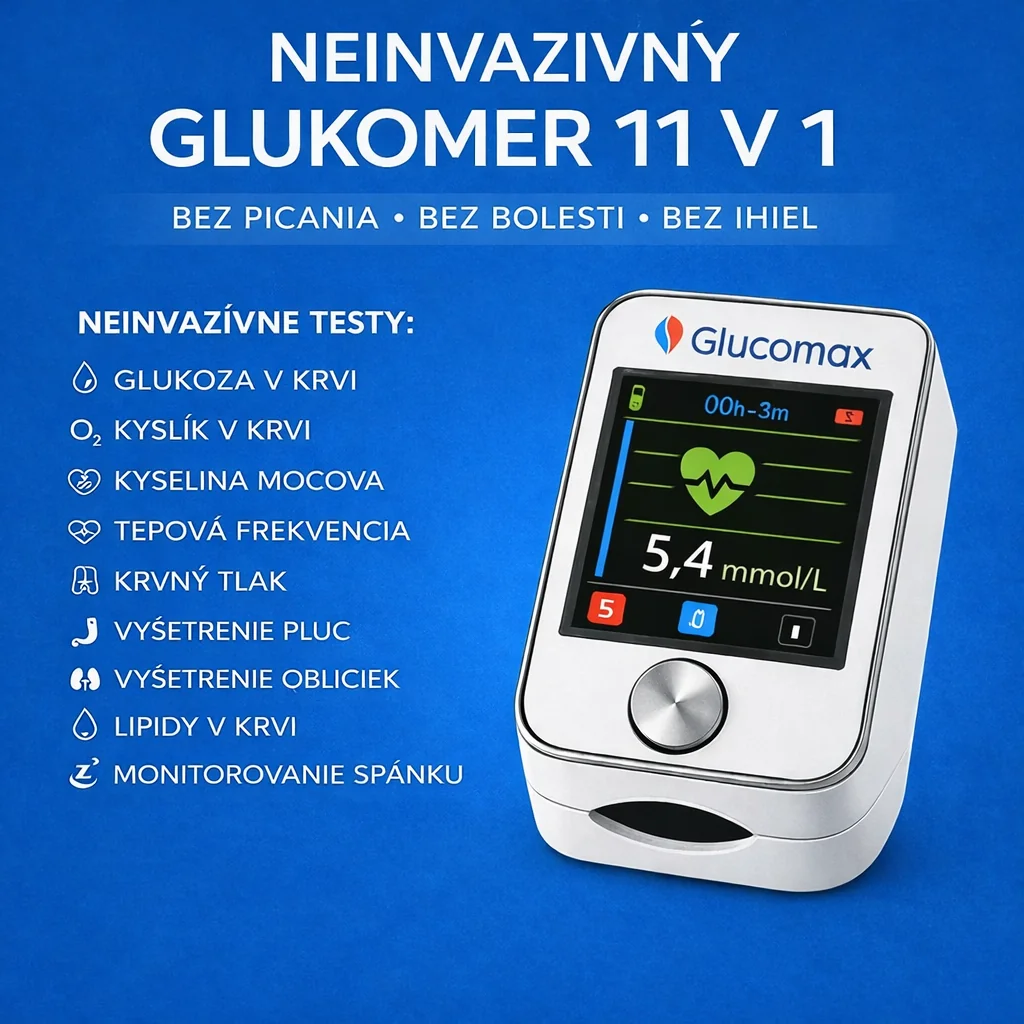 Neinvazívny glukomer GlucoMax 11 v 1
